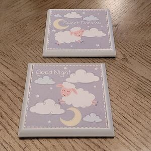 Nursery wall art sheep 9x9 🤍